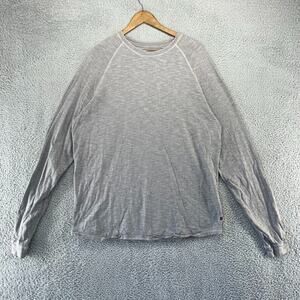 Good Man Brand Shirt Men's 2XL Gray Raglan Pullover Crew Casual heathered Logo